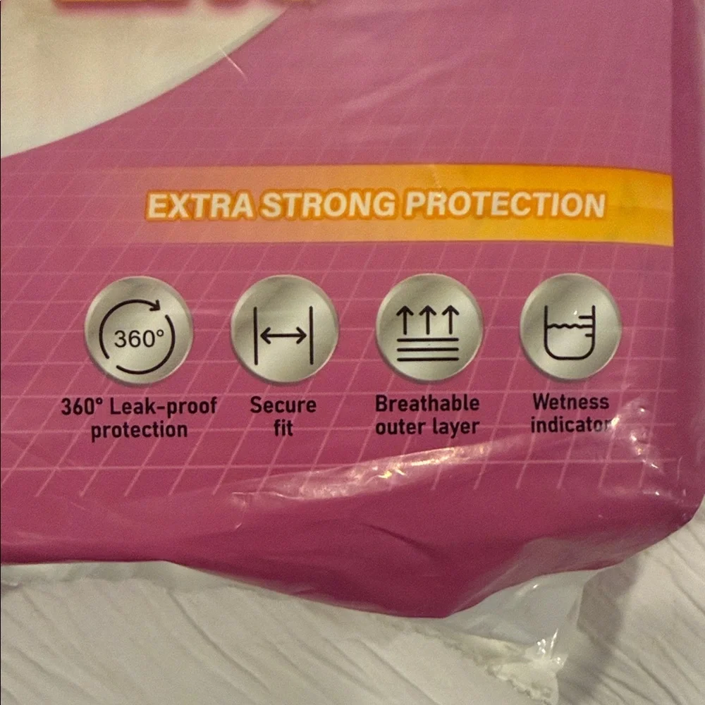 NWT Honeycare All-Absorb Disposable Dog Diapers-40 Count-Small (12”-20” waist)
