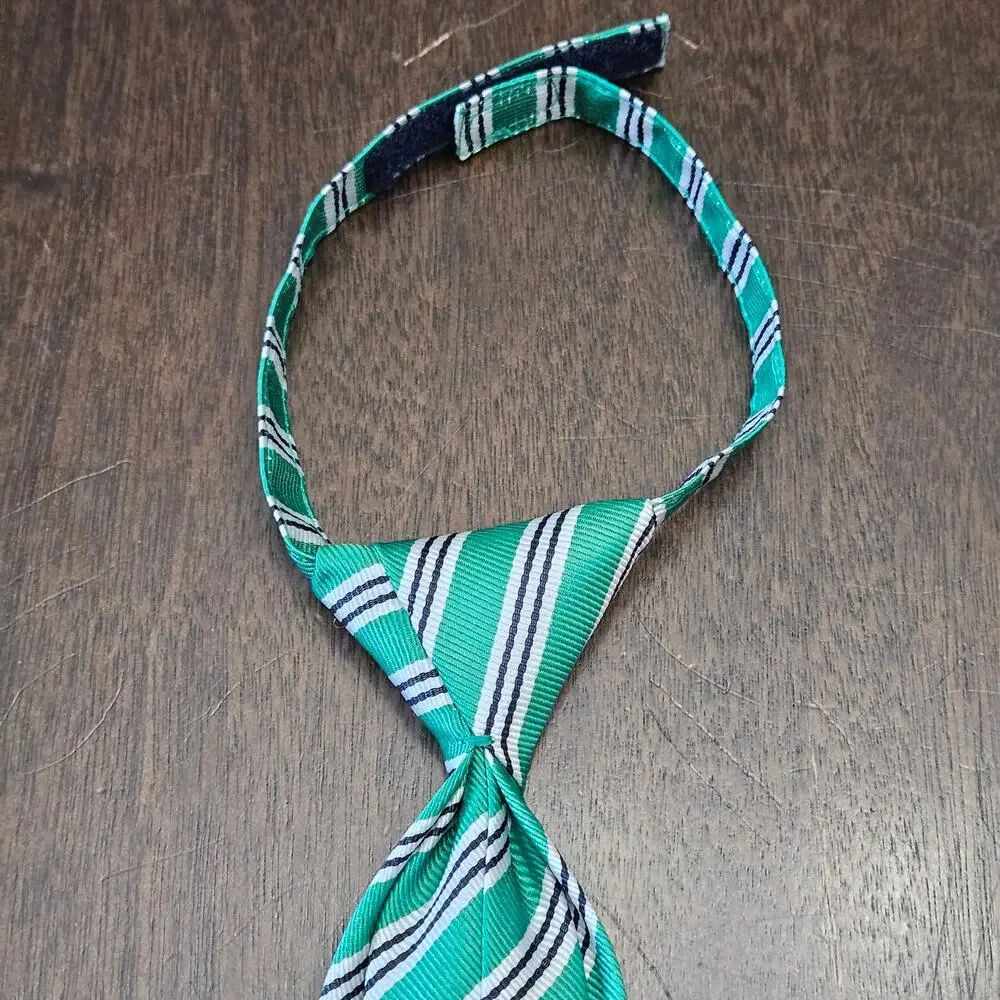 Janie and Jack Tie & Belt‎ Set Boys Size Up to 3 Green Navy Stripe NEW Preppy