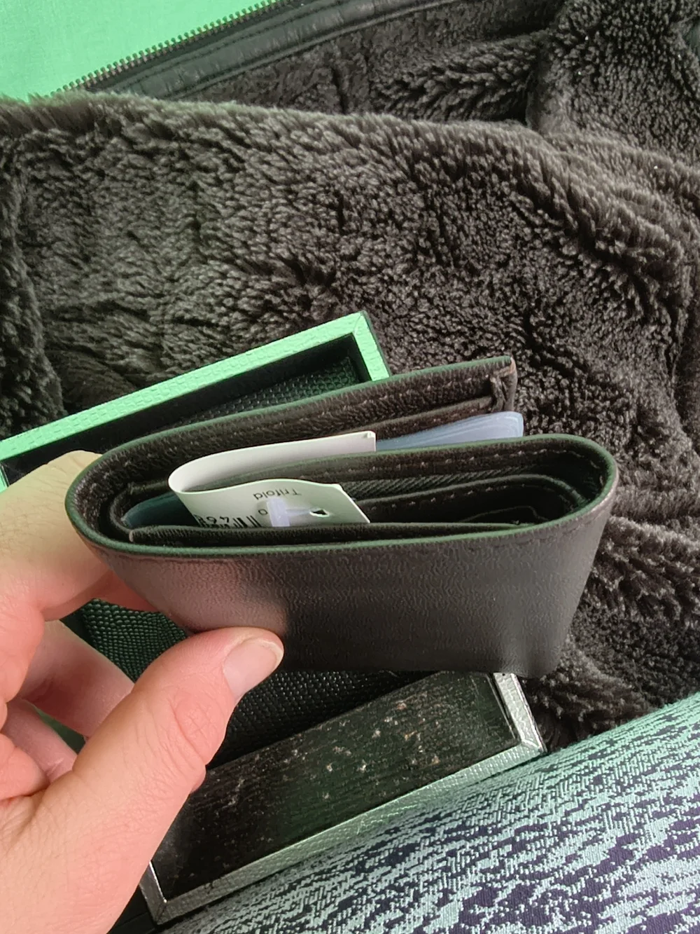 Rolfs Brown Leather Money Clip Wallet
