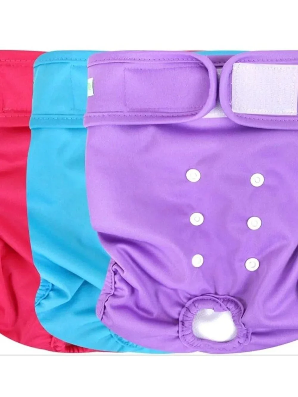 Lot of 3 - Washable Reusable Dog Diapers, XL, Bright Color, for Female Dogs