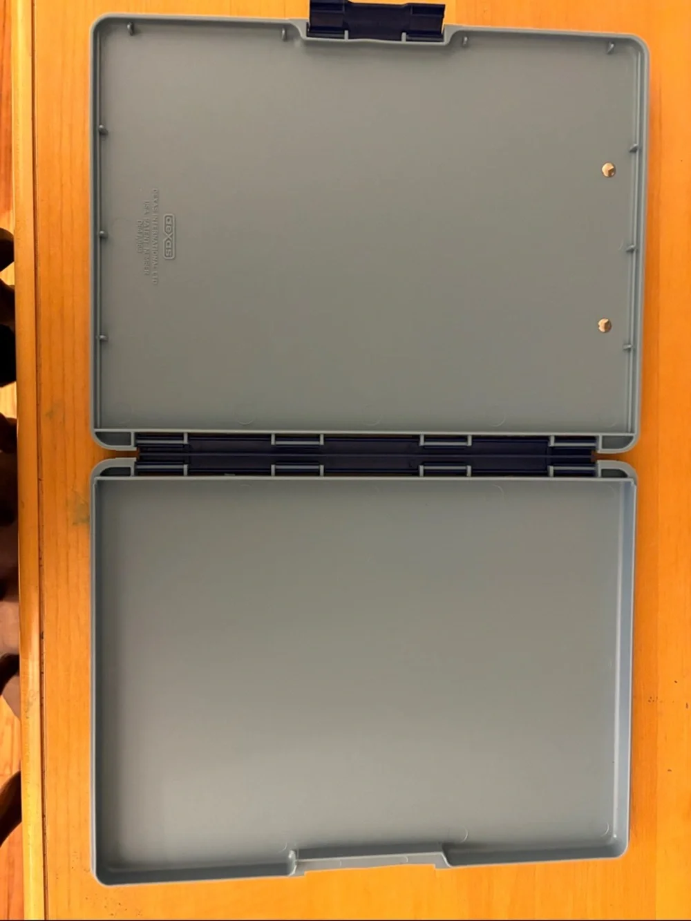 Blue Plastic Clipboard with Metal Clip
