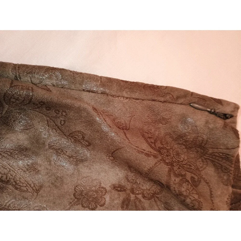Christopher & Banks Size 4 brown floral skirt A line measurements in pics