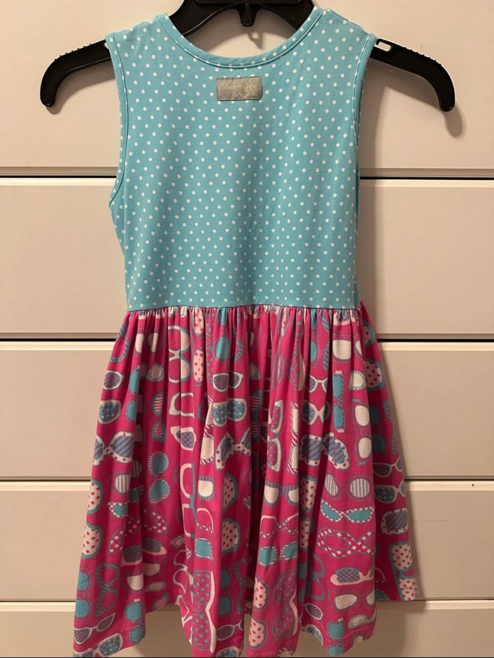 Eleanor Rose sleeveless aqua