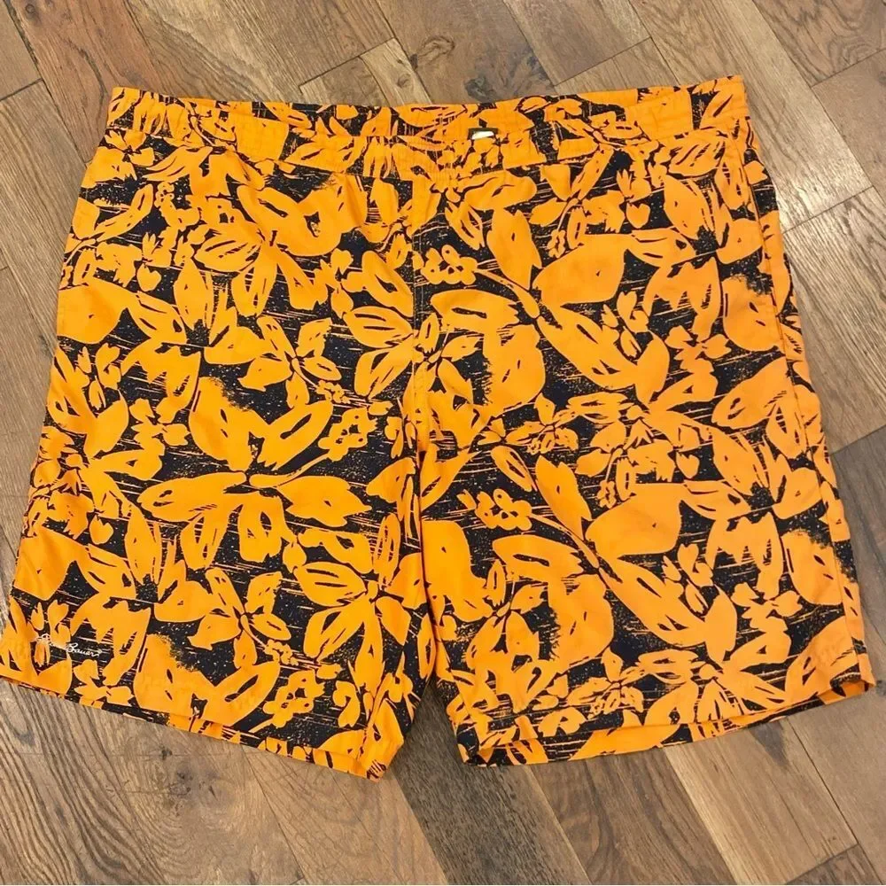 Eddie Bauer Orange Swim Board Shorts Size XL