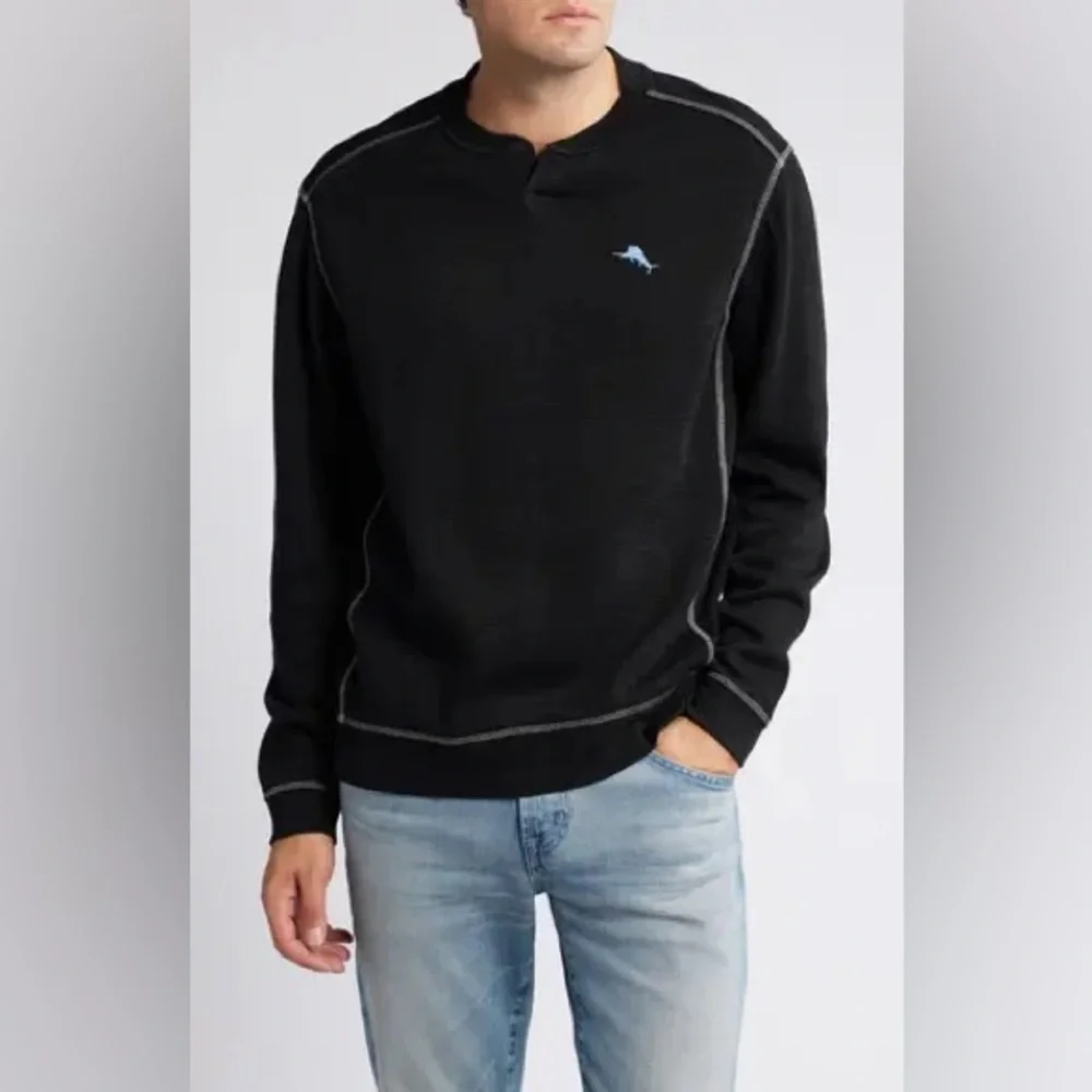 Tommy Bahama Tobago Bay Abaco Sweatshirt Black XXL