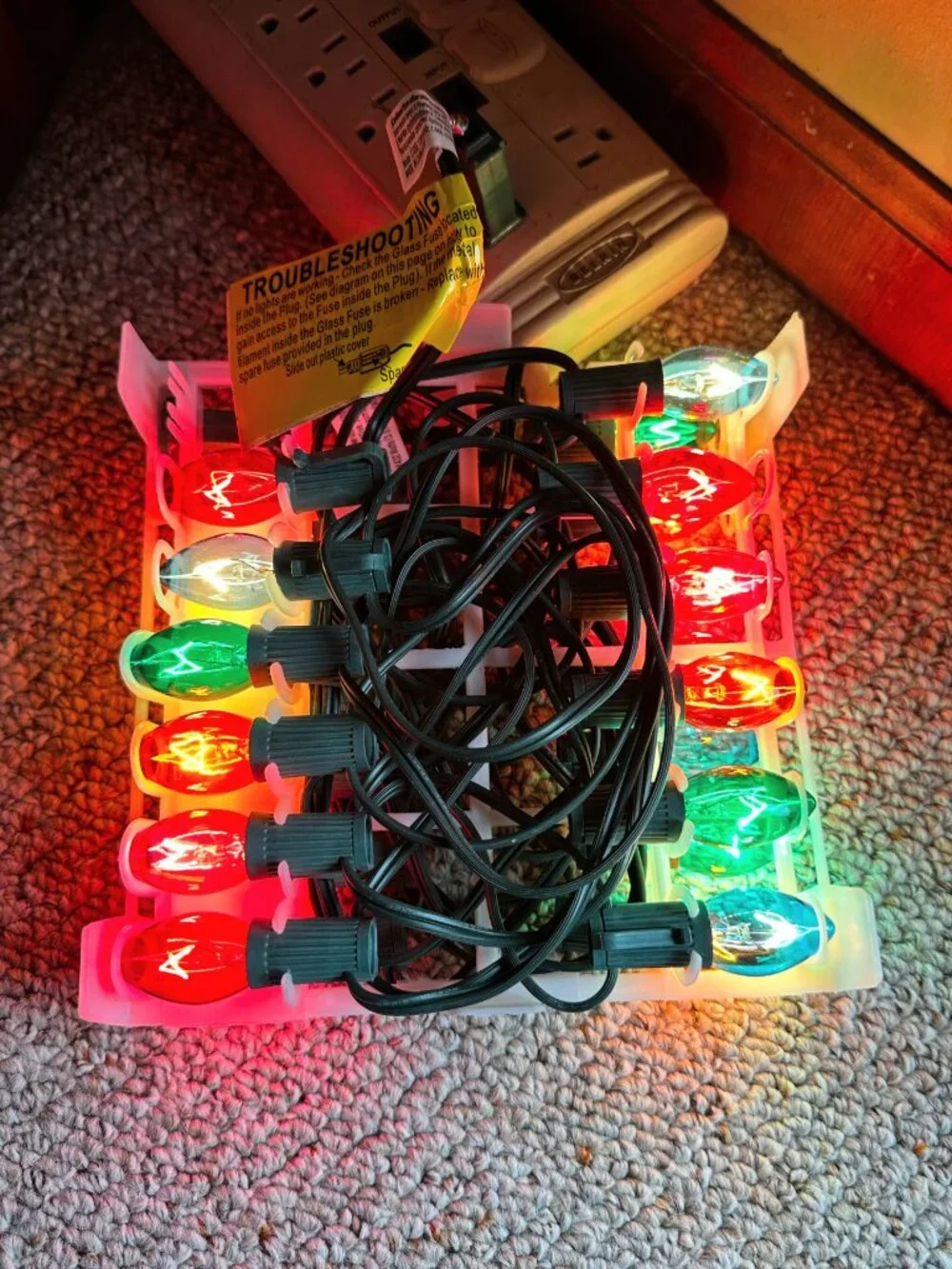 Home Accents Holiday Christmas Lights 25 Count C7 Strand Set 24ft Set of 3, NEW