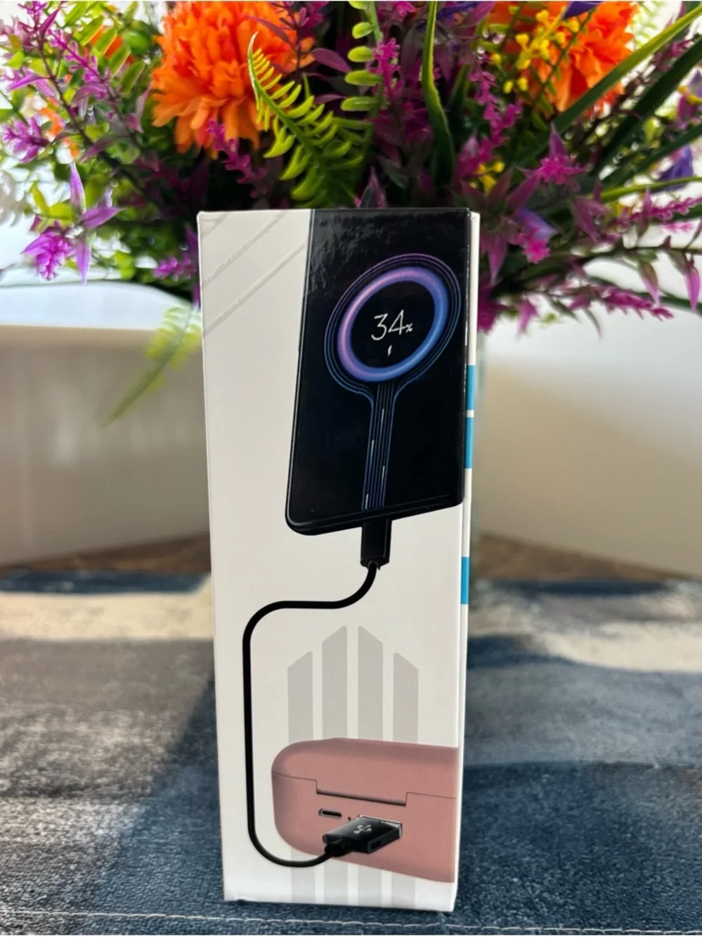AIR True Wireless Earbuds in Pink with Charging Case