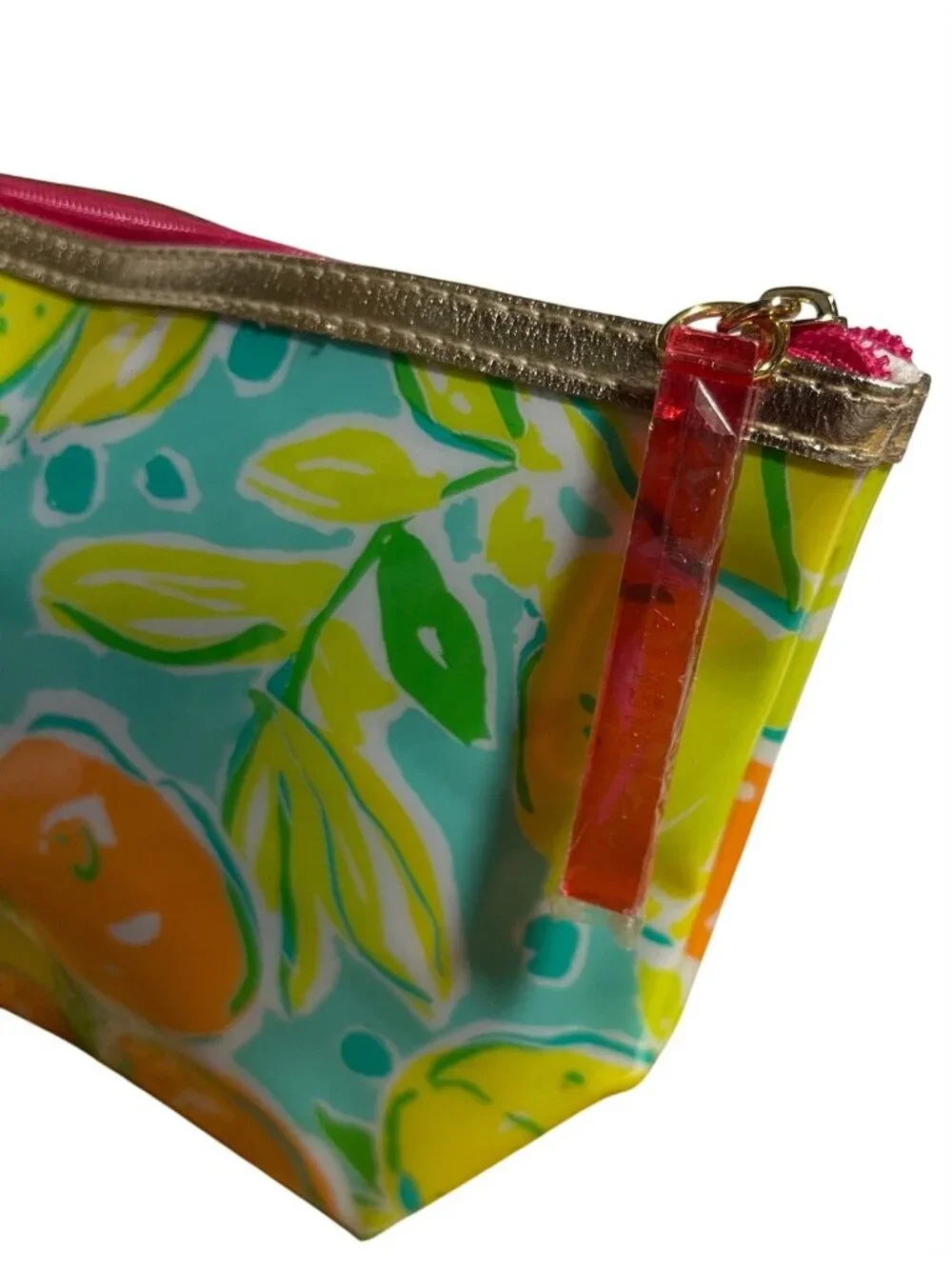 Lilly Pulitzer For Estee Lauder Citrus Print Makeup Bag