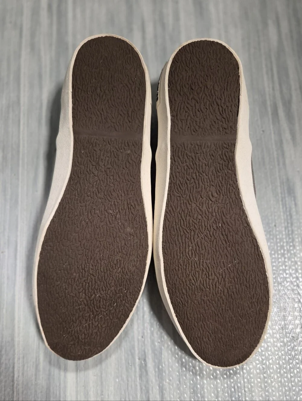 SEAVEES linen Baja slip on Grey Mens shoe size 10