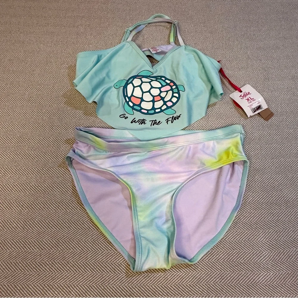 Justice Girls Bikini Color Changing Size 16/18 NWT‎