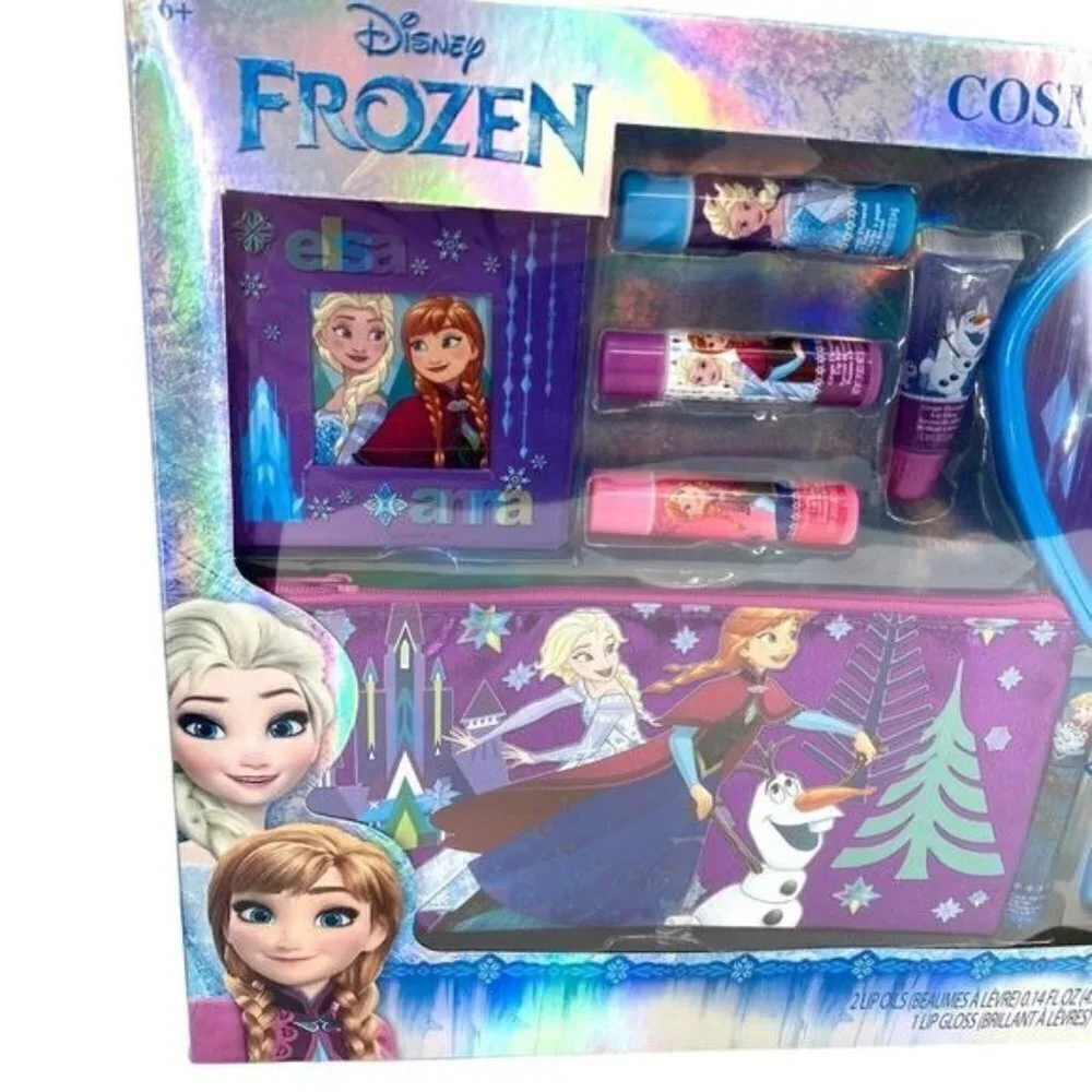 Disney Frozen Deluxe Girl’s Cosmetic Beauty Nail Hair Gift Set w/ Elsa Mirror