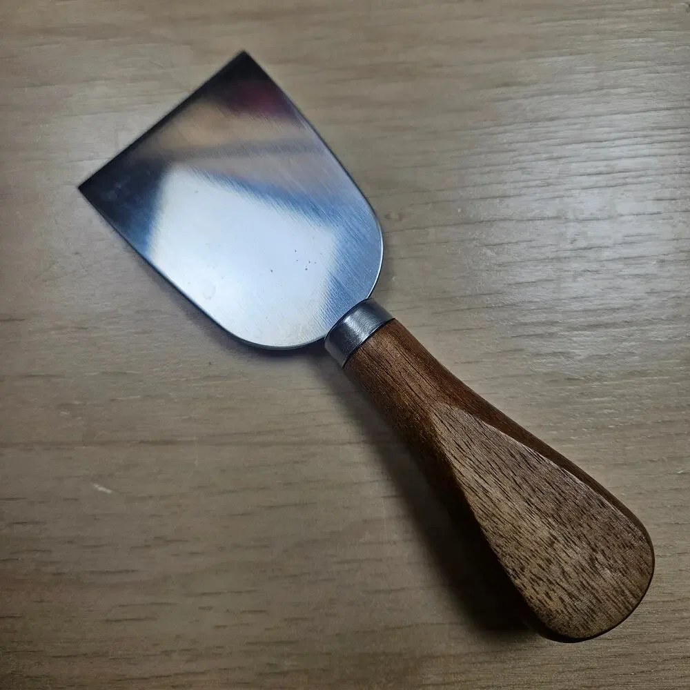 NEW 3 Piece Lot of Wood Handle Stainless Steel Cheese Spreaders Party Servers