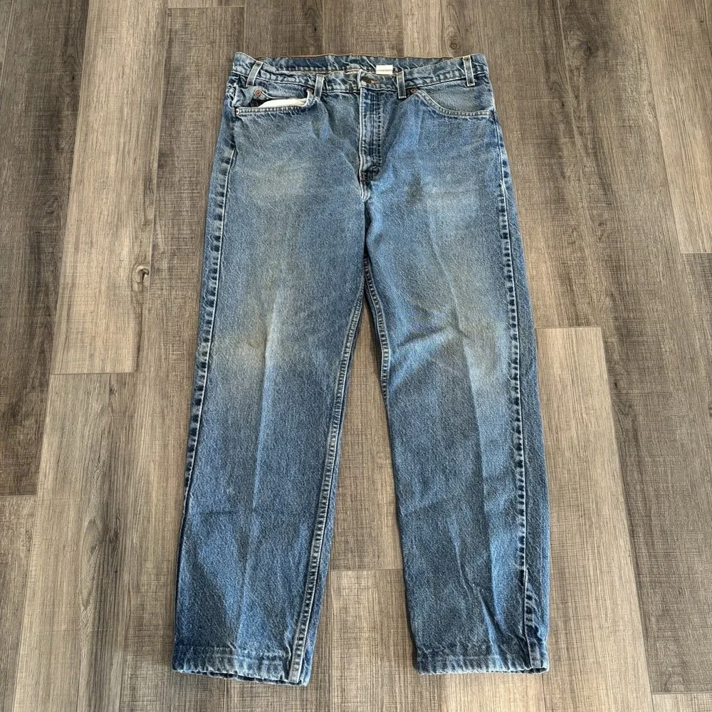 Vintage Levi's 505 Orange Tab Regular Fit 38x32 Measures (36x28) Light Fade Wash