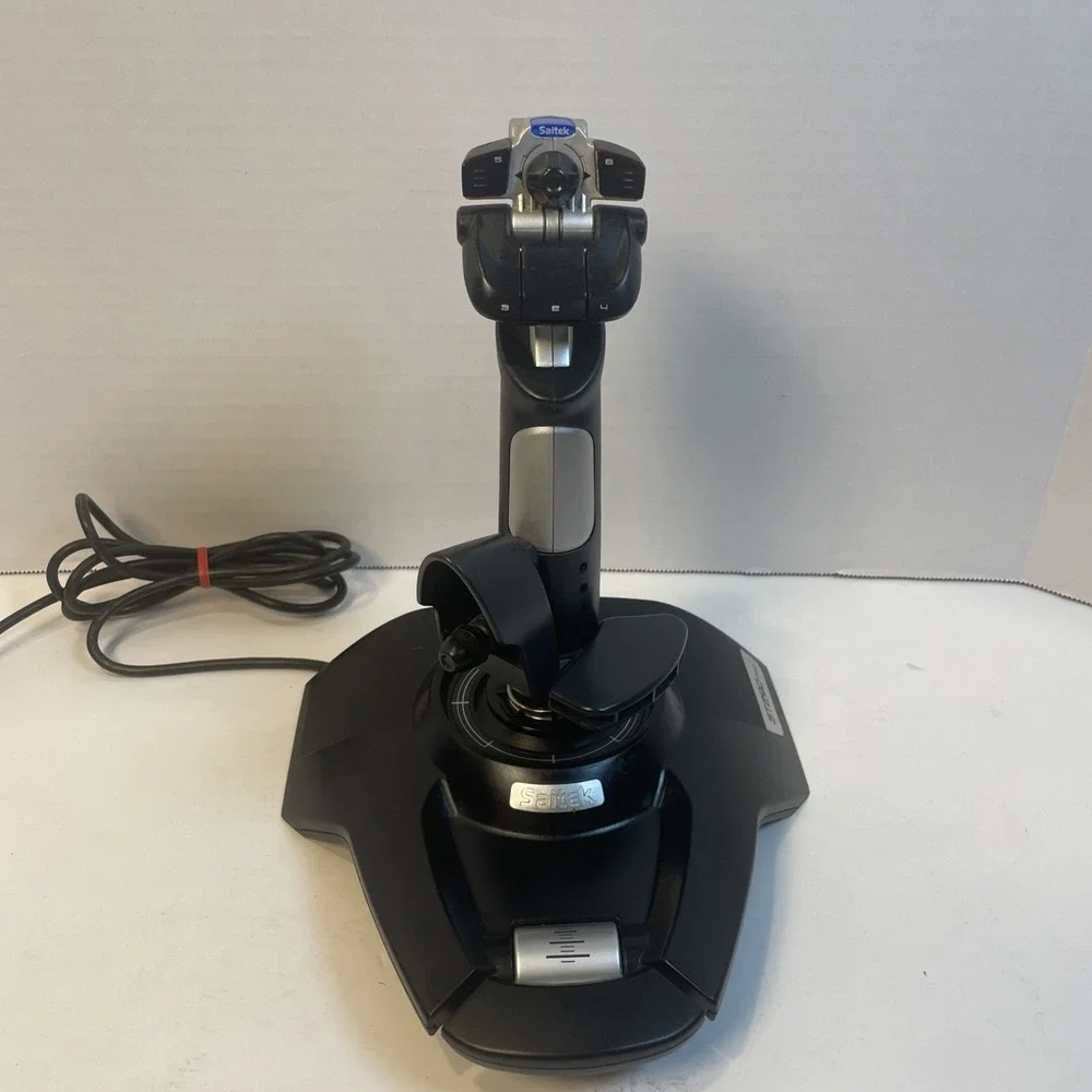 Saitek Joystick Black ST290 Pro Flight Stick Programmable USB Gaming Controller