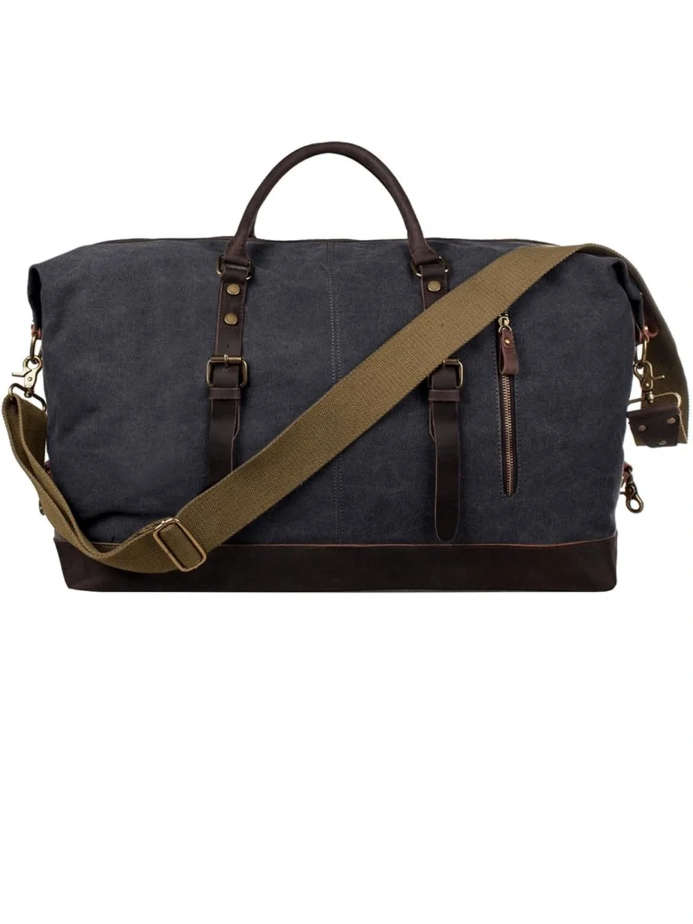 All Black Weekender / Carryall / Carry On Travel Bag