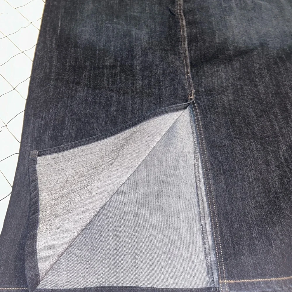 Christopher & Banks Black Denim Pencil Skirt size 14 new with tags