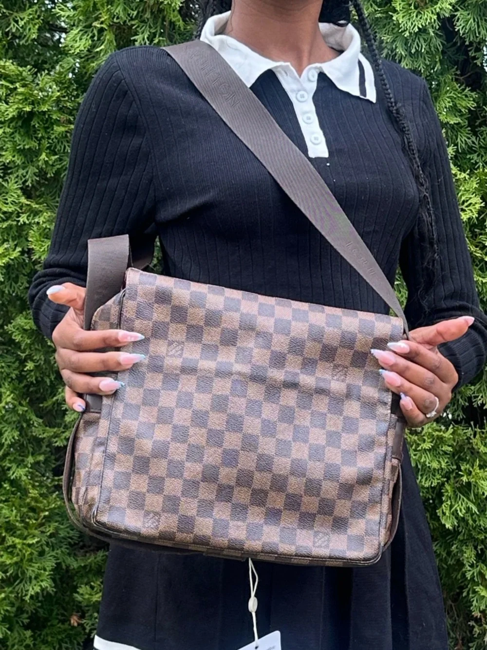 Pre-Love Louis Vuitton Damier Brown Checkered Men’s Crossbody Bag