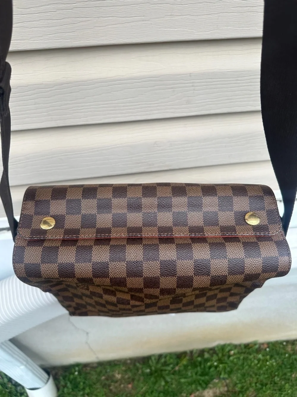 Pre-Love Louis Vuitton Damier Brown Checkered Men’s Crossbody Bag