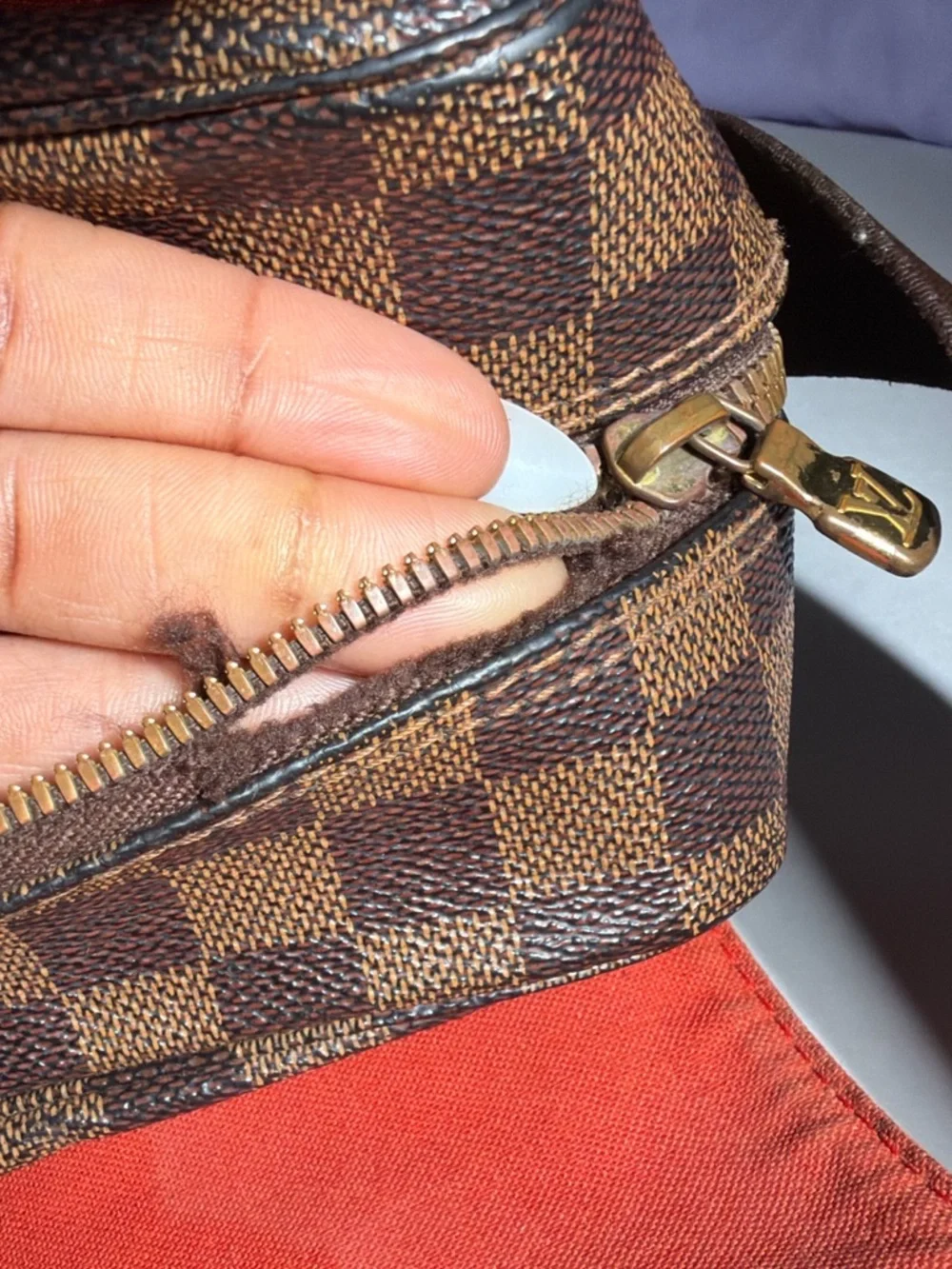 Pre-Love Louis Vuitton Damier Brown Checkered Men’s Crossbody Bag