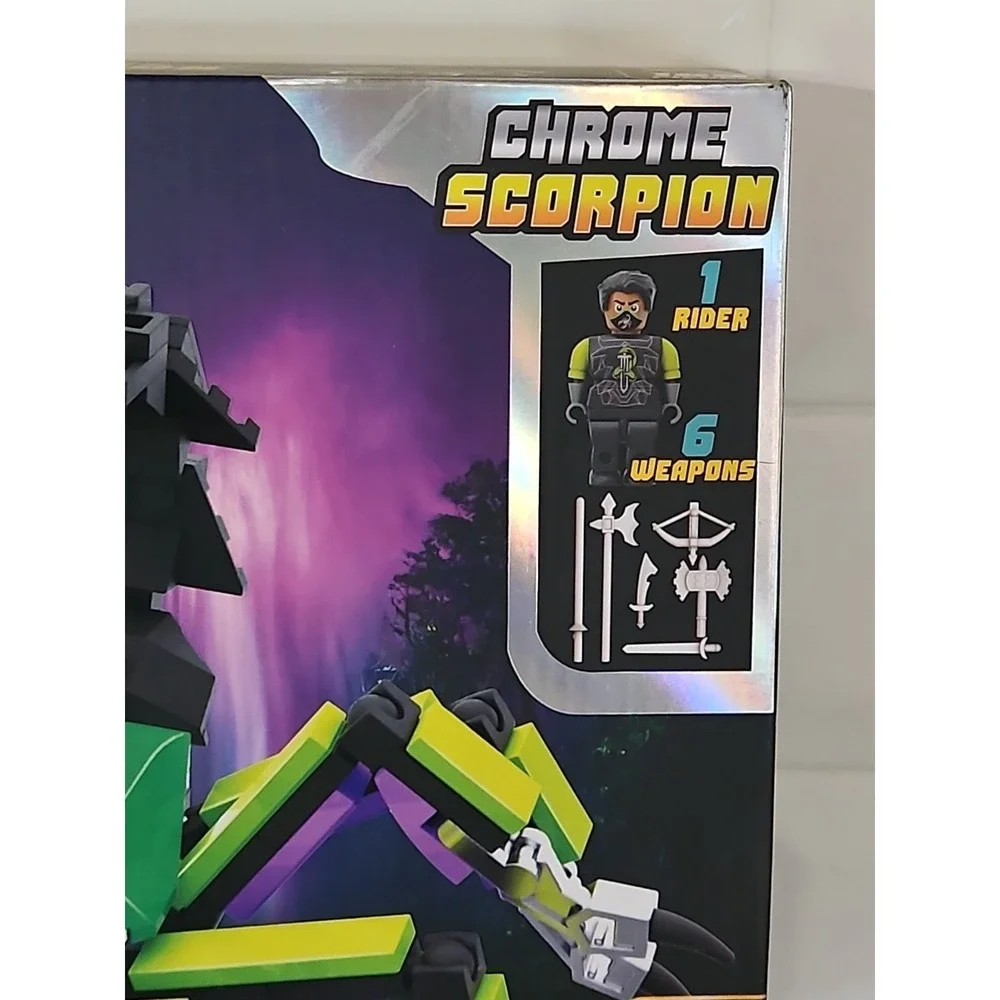 NEW, BLOCK TECH - MOUNT UP! -CHROME SCORPION - Block Set 169 Pieces