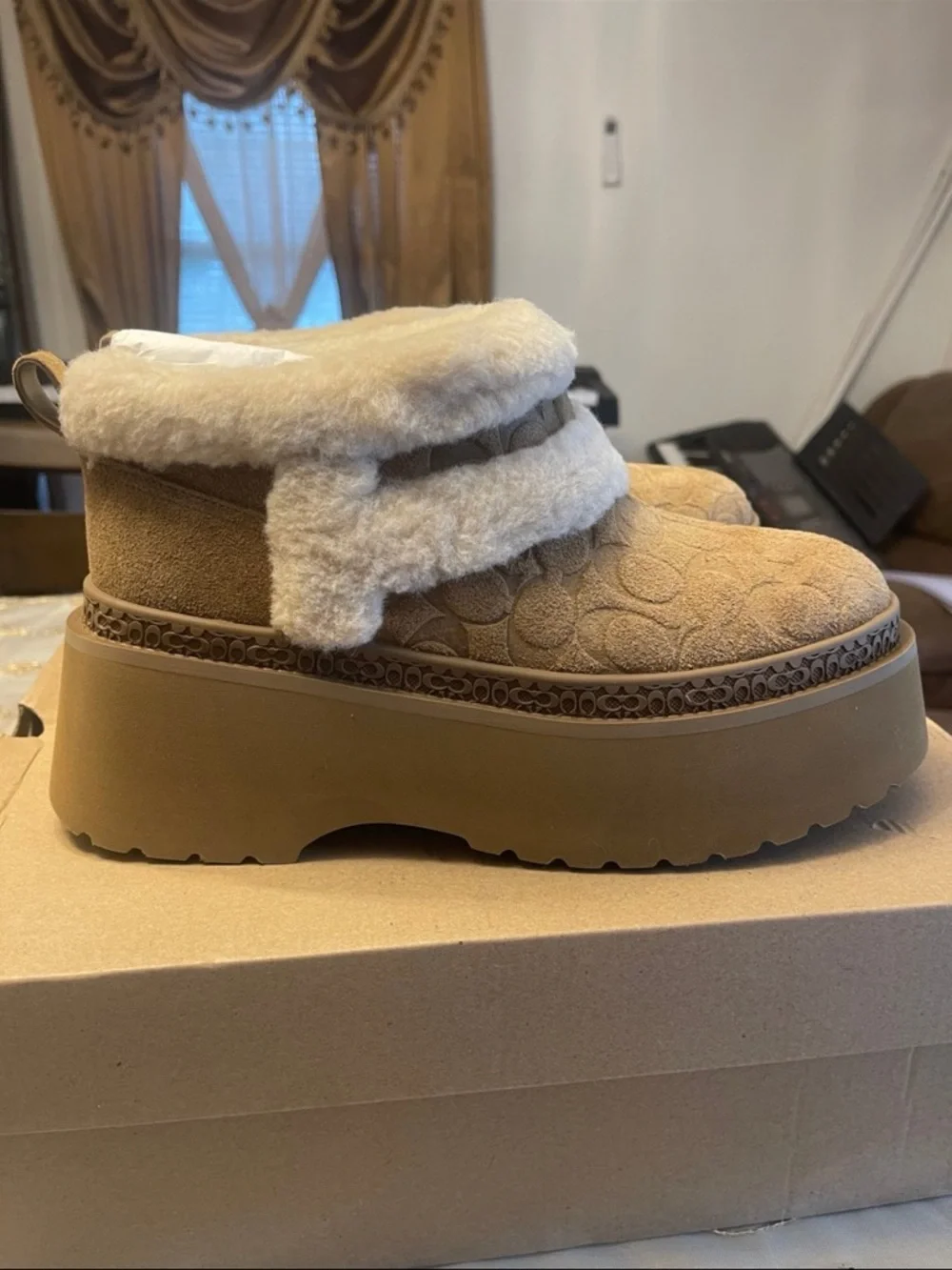 Coach offering cozy