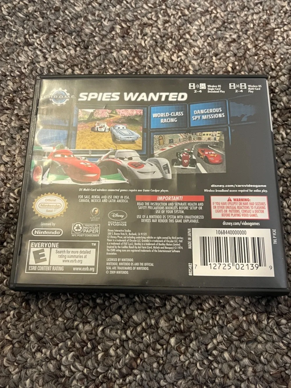 Nintendo cars ds