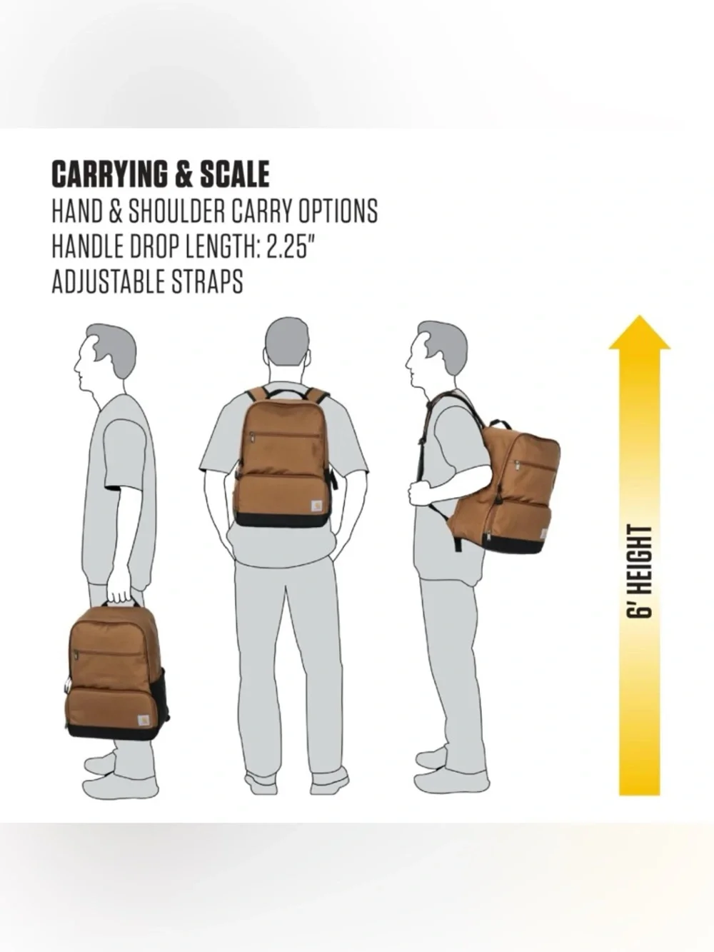 CARHARTT BRAND NEW WITH TAGS INSULATED TWO COMPARTMENT BACKPACK 🌟🌟HOST PIC🌟🌟