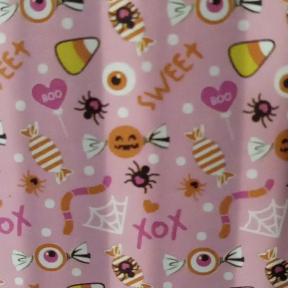 Betsey Johnson Pink Candy Halloween Shower Curtain New