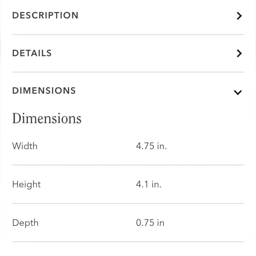 Impressions new specs