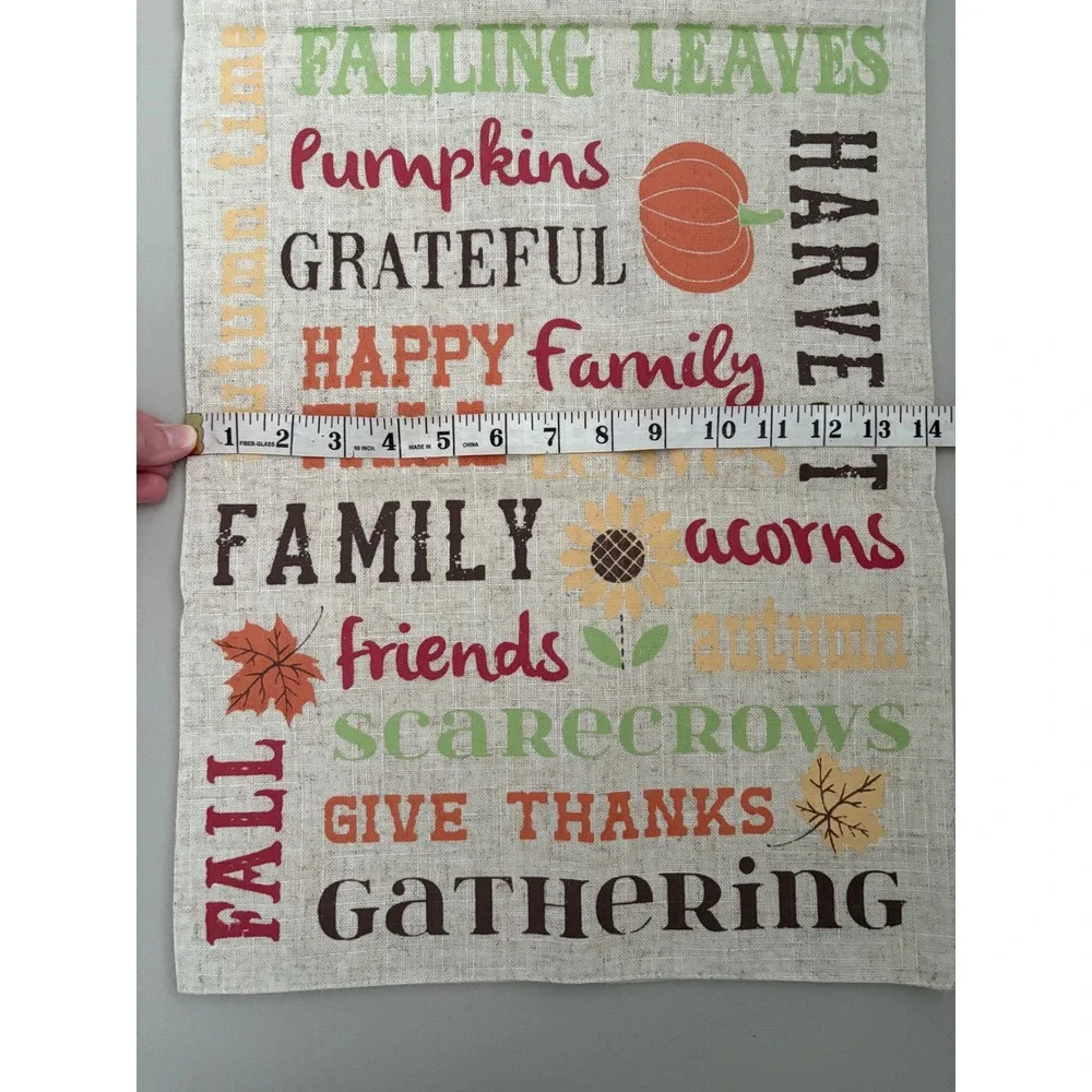Fall Harvest Family Gathering Table Runner Autumn Thanksgiving‎ Decor 35