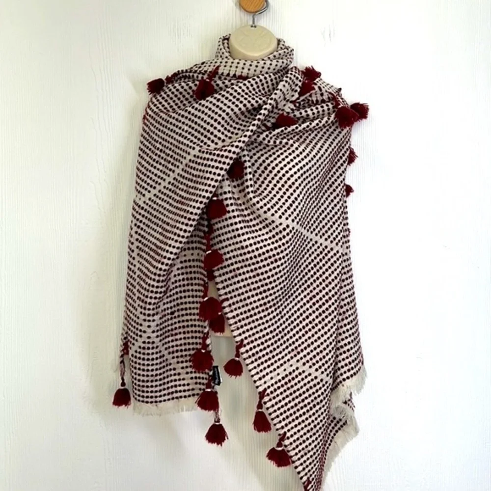 Madewell burgundy ivory