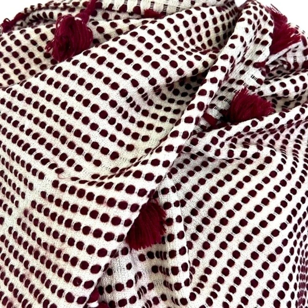 Madewell burgundy ivory