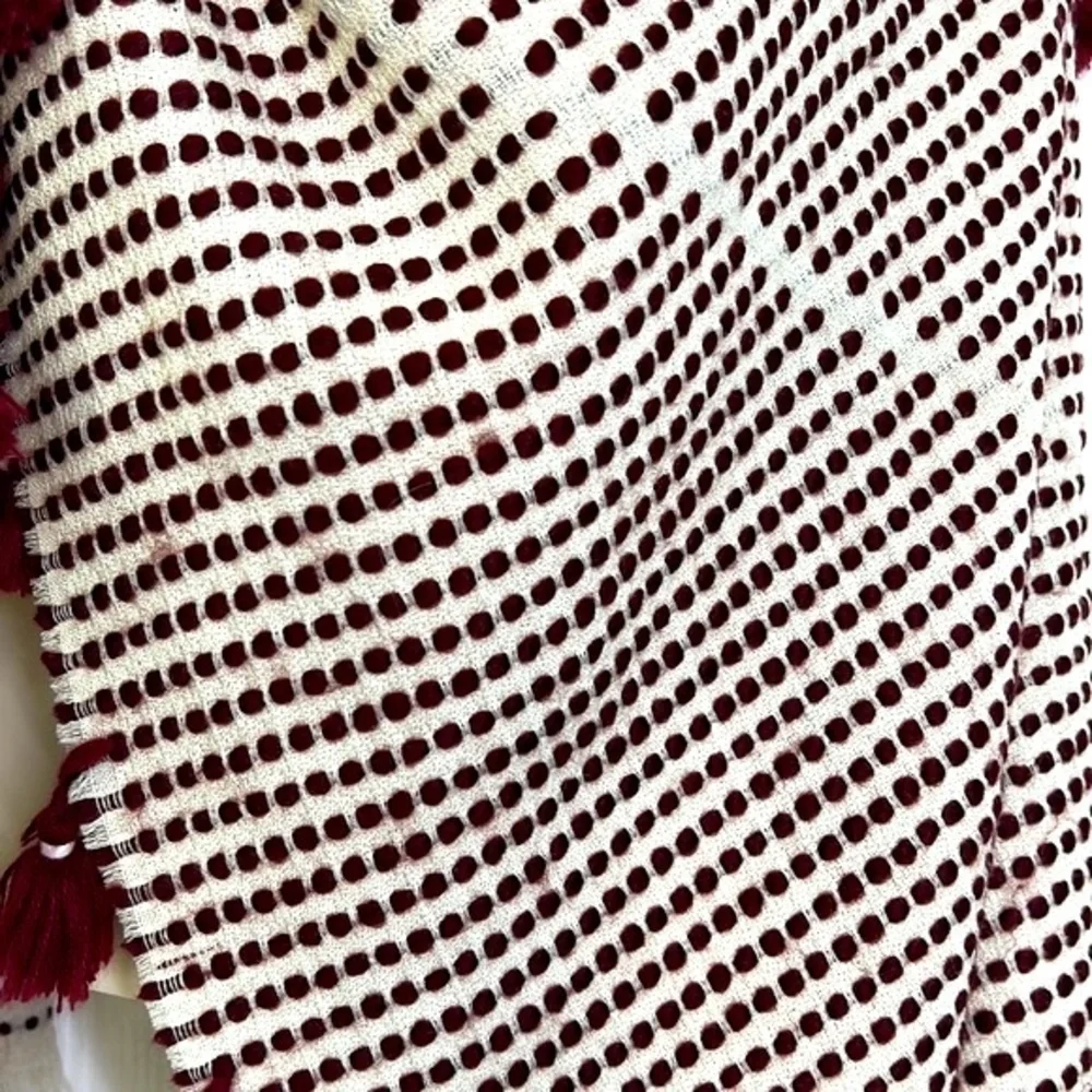 Madewell burgundy ivory