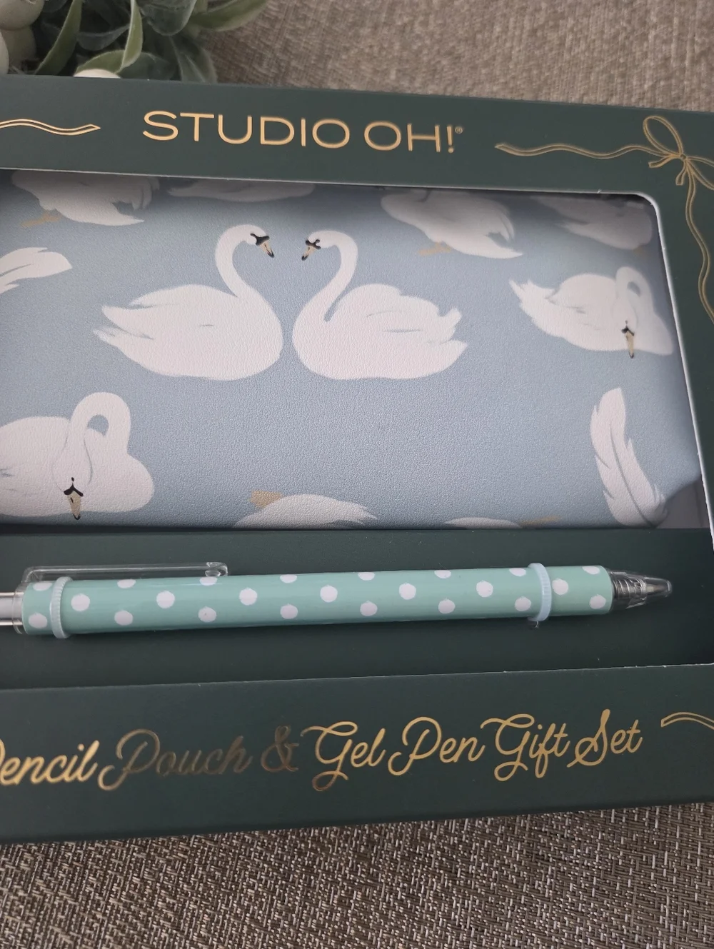 Studio Oh blue pen pouch