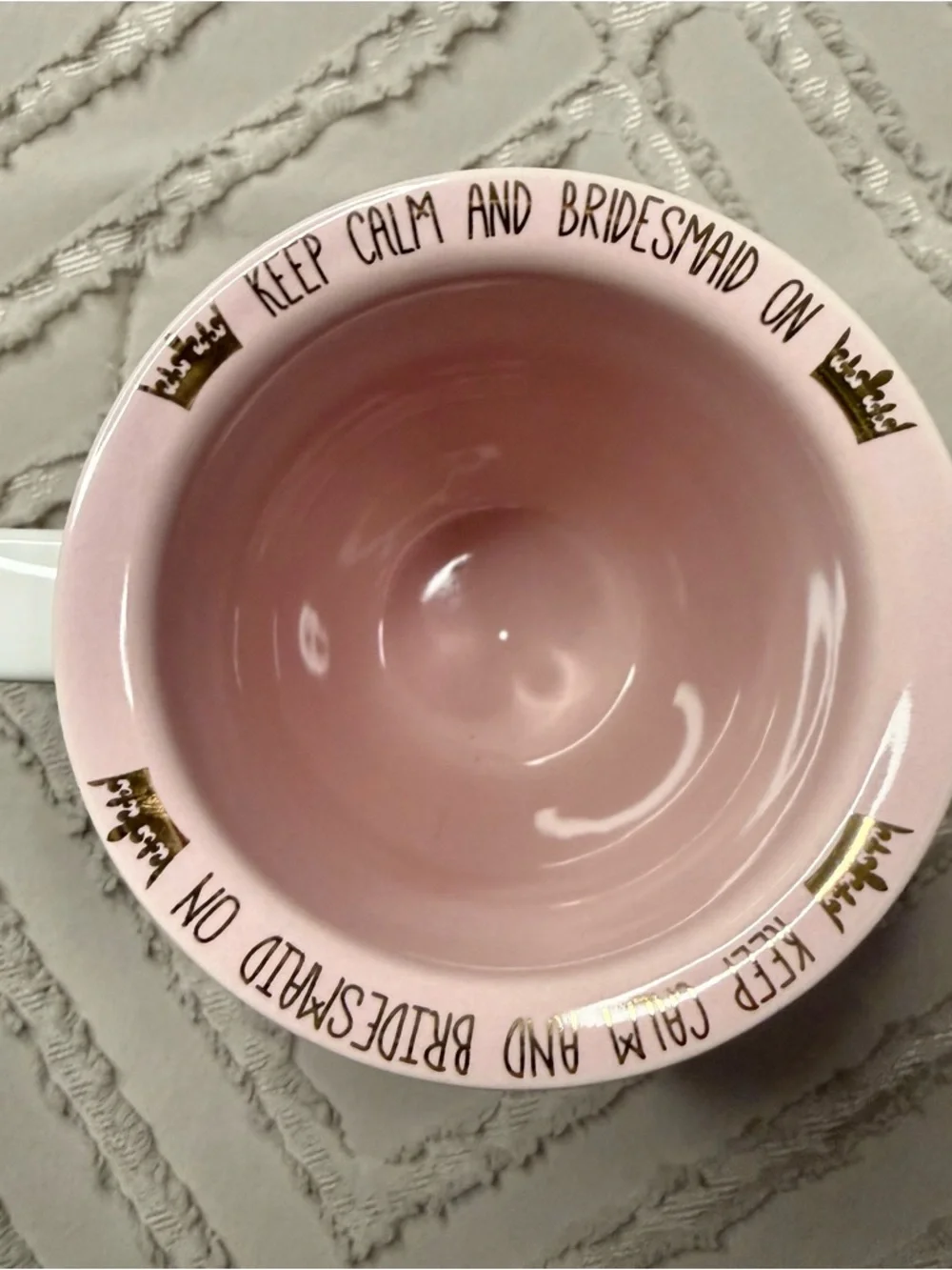 Bridesmaid Floral White Ceramic Mug