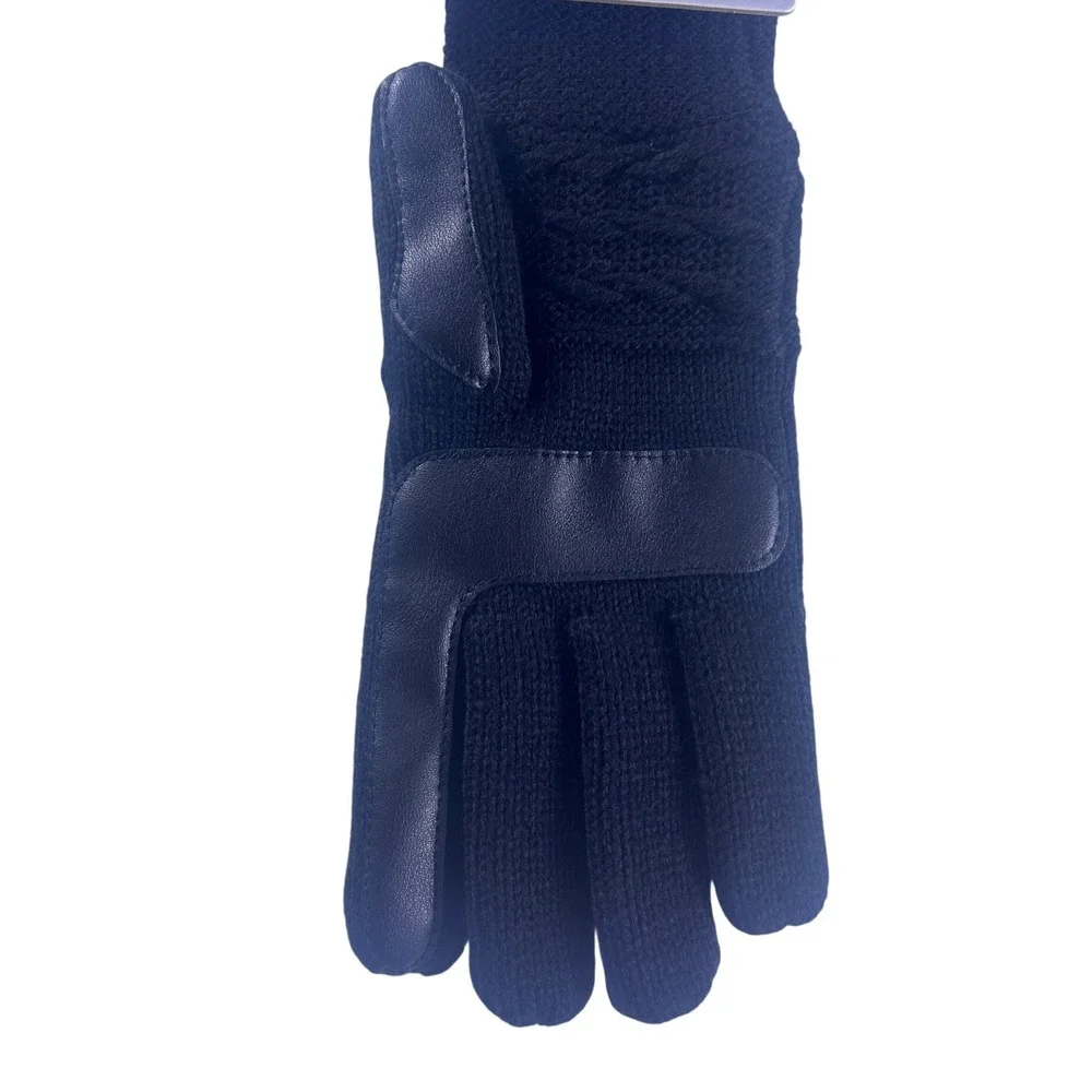 Isotoner Womens Black‎ SmartDri SmartTouch Gloves 1SZ EcoComfort NEW