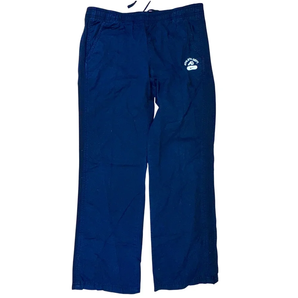 Nike Athletic Dept Y2K Track Pants Men's‎ L Black Cotton Drawstring