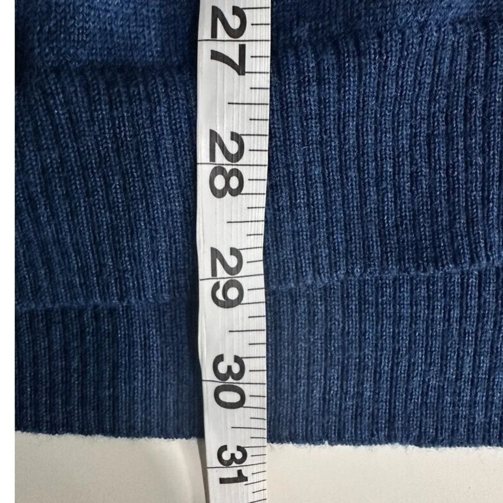 Joseph &‎ Lyman Merino Wool Sweater Mens XL Blue V Neck Classic Old Money Preppy