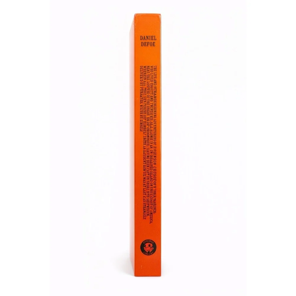 Daniel Defoe Robinson Crusoe Curiosity Box Hardcover Book New Sealed Orange