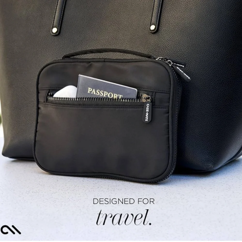 Case Mate Electronics Travel Organizer Portable Case Black