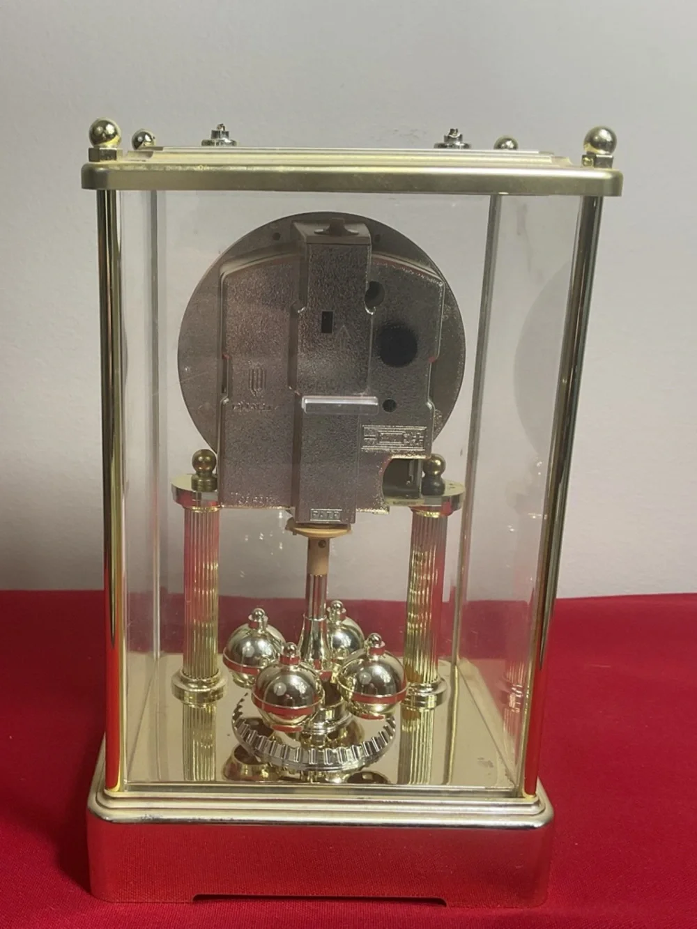 Elgin Quartz Anniversary Mantel Clock – Made in Japan, Classic Gold Tone