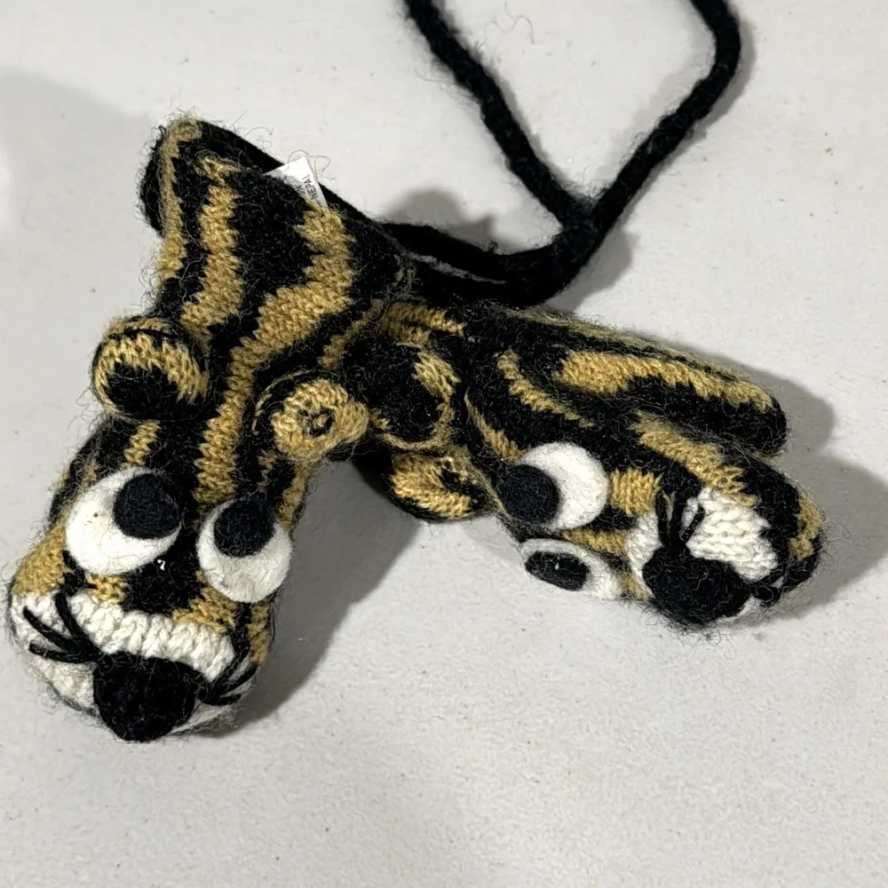 San Diego Hat Company Baby Fleece Lined Wool Tiger Mittens