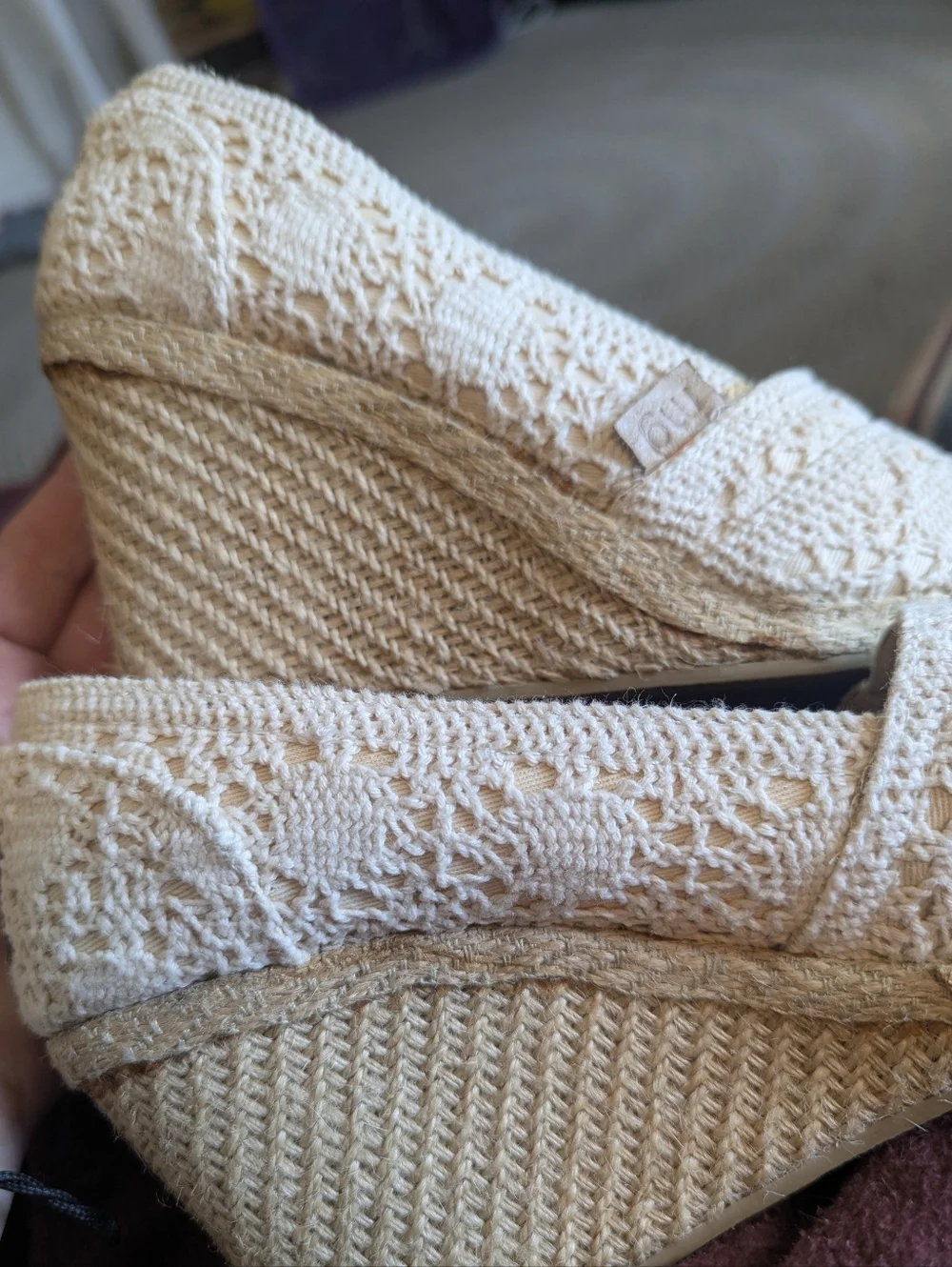 cream eyelet