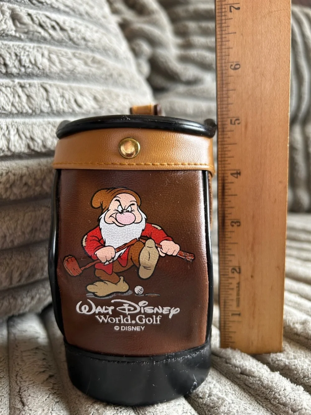 Walt Disney World Golf Grumpy Snow White Mini Golf Bag 5” Pencil Pen Holder