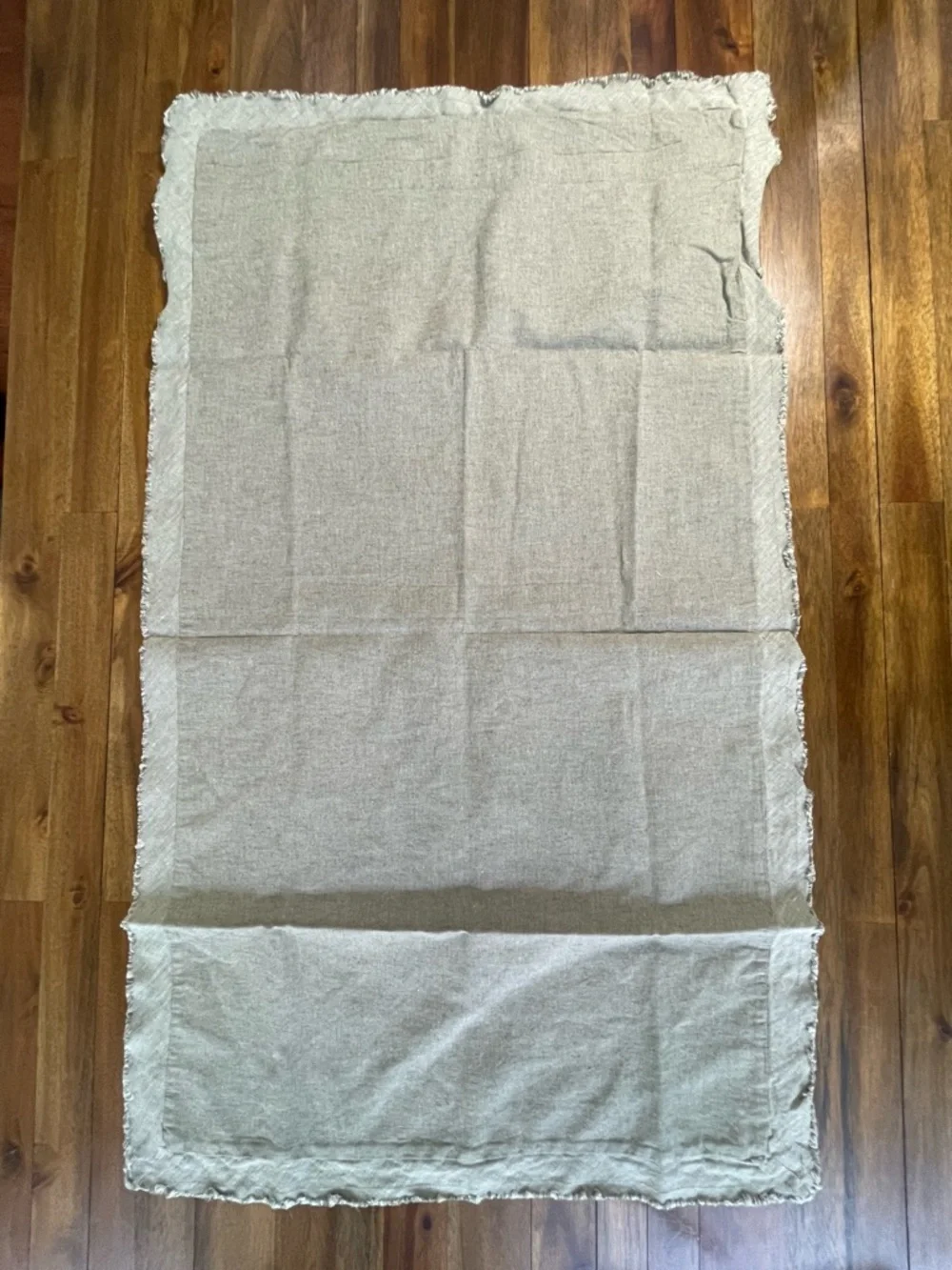Pottery Barn Belgian Flax Linen King Shams in Light Green