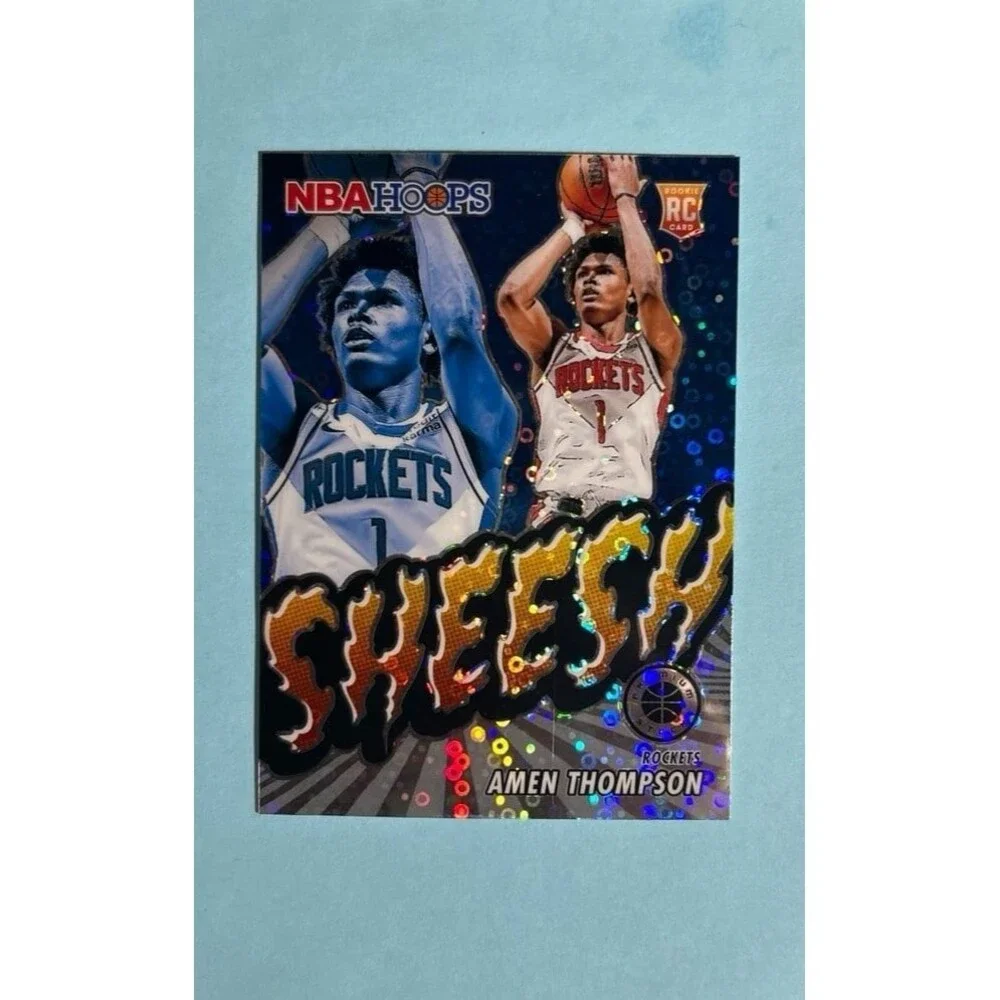 2023-24 NBA Hoops Premium Stock - Sheesh Disco Prizm #4 Amen Thompson RC