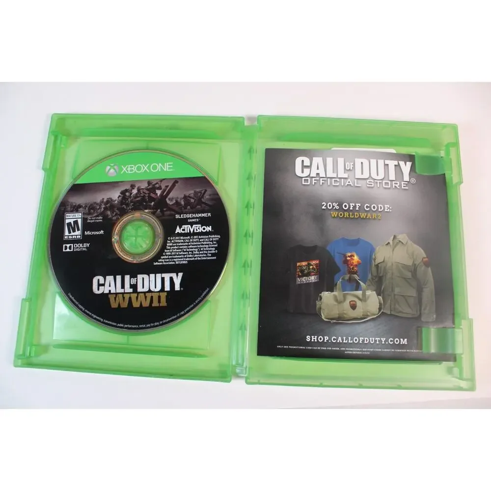 Call of Duty: WWII (Microsoft Xbox One, 2017) Authentic, complete, tested/great