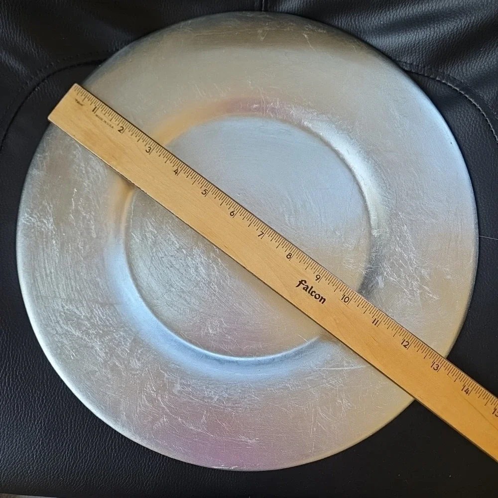 Pier 1 Imports Silver Charger Plate 13