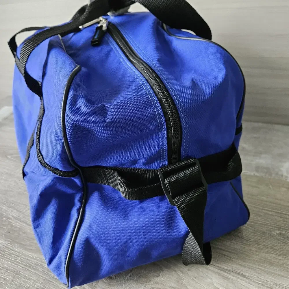 SAMSONITE Blue Carry On Weekend Duffle Bag Luggage Gym Strap w/Shoe‎ Storage