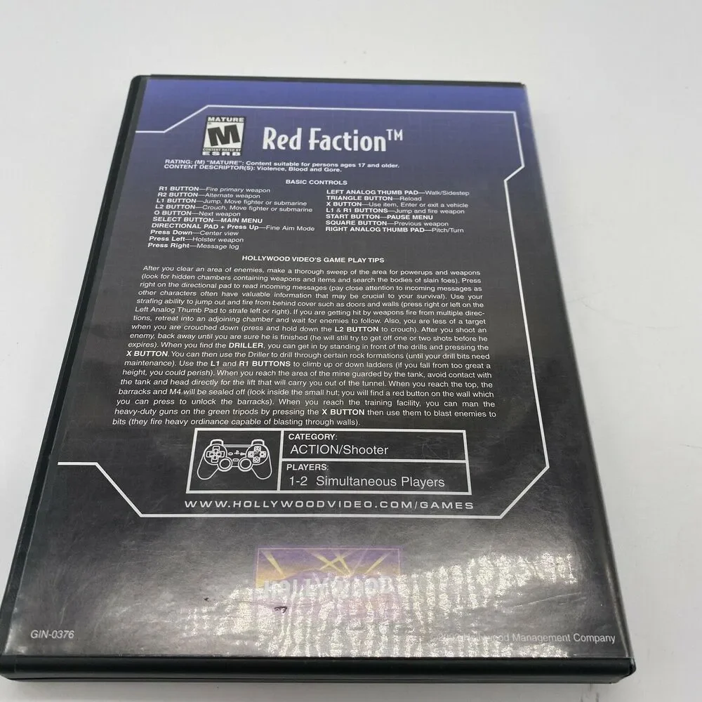 Sony red faction
